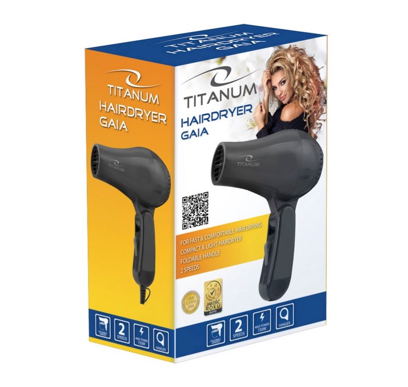 Sušilo za kosu TITANUM TBH003K (750 W) crna-2