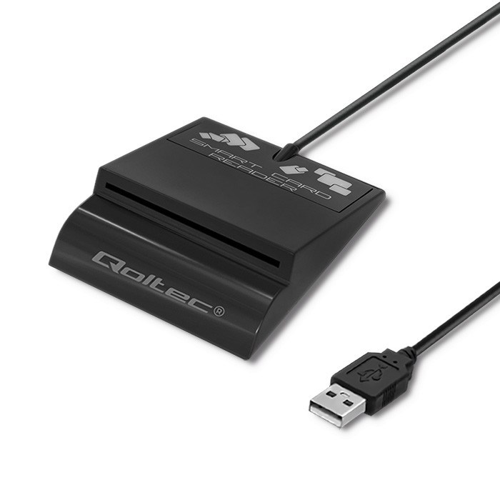 Čitač pametnog čipa ID kartice QOLTEC 50636 (SCR-0636, USB tip C)-6