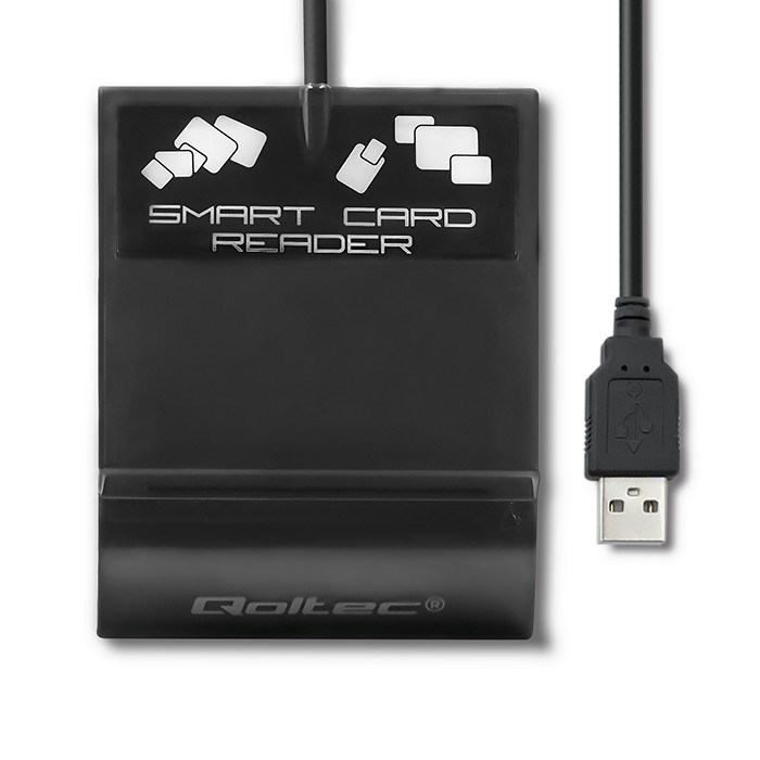 Čitač pametnog čipa ID kartice QOLTEC 50636 (SCR-0636, USB tip C)-3