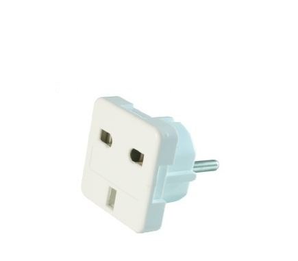 Adapter za utikač GEMBIRD A-AC-UKEU-001 (tip G (UK), tip F bijeli)