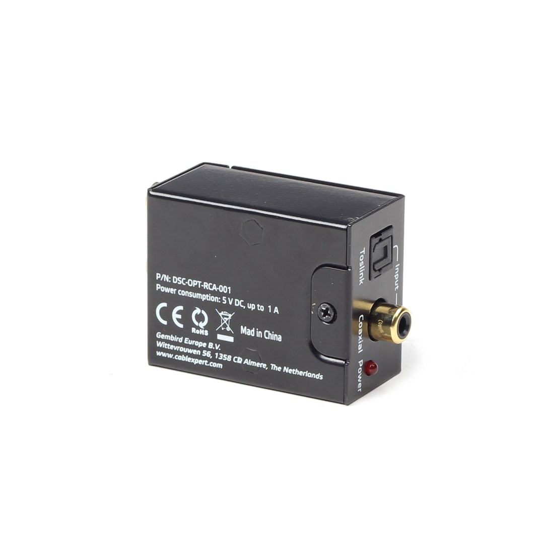 Audio konverter GEMBIRD DSC-OPT-RCA-001 crni-4