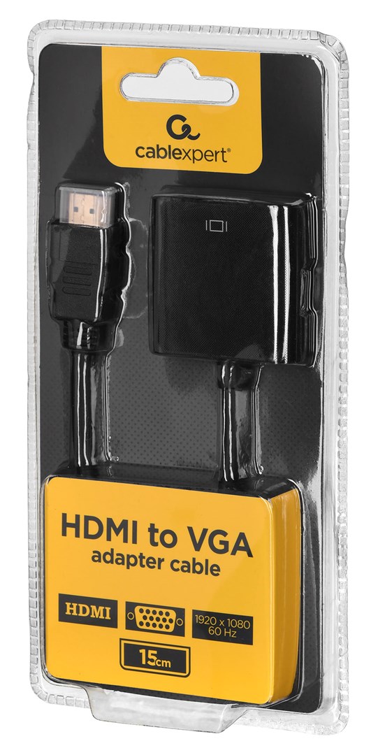 Video adapter kabel GEMBIRD A-HDMI-VGA-04 (0.15 m, VGA (D-Sub), HDMI Type A (Standard)) (crni)-3