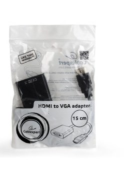 Video adapter kabel GEMBIRD A-HDMI-VGA-04 (0.15 m, VGA (D-Sub), HDMI Type A (Standard)) (crni)-2