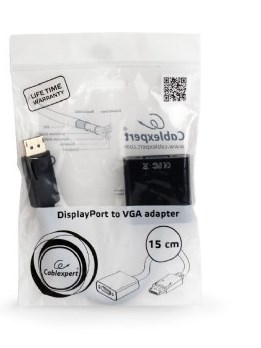 Video adapter kabel GEMBIRD A-DPM-VGAF-02 (0.15 m, VGA (D-Sub), DisplayPort) (crni)-1
