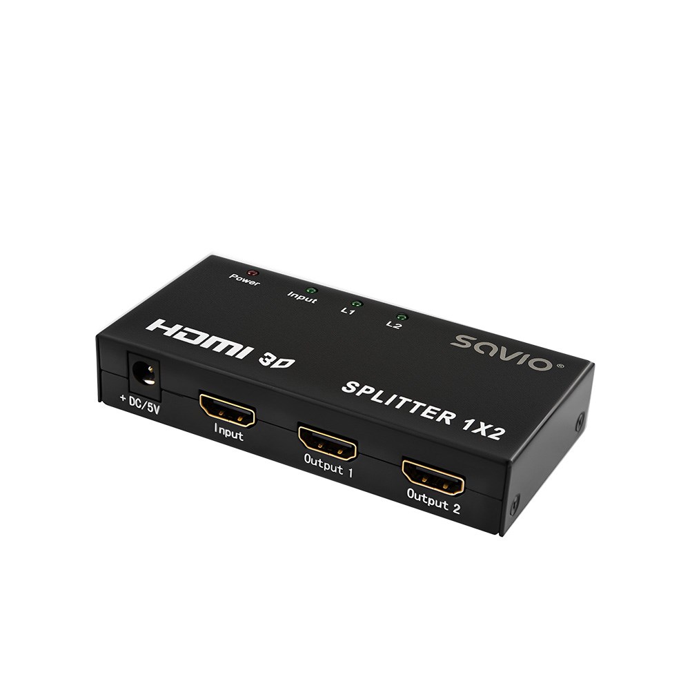 Video splitter Savio CL-42 HDMI 2x HDMI-2
