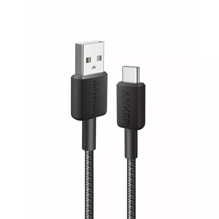 Kabel Anker 322 USB-A do USB-C 0.9m czarny-0