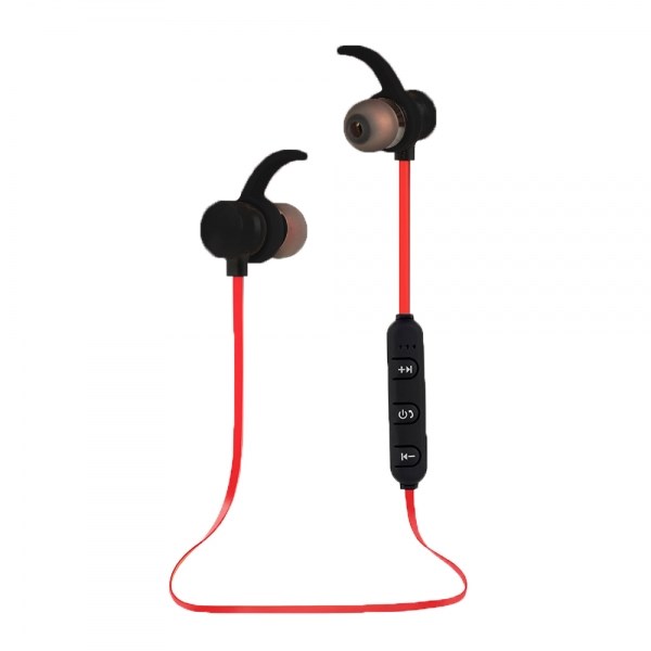 Esperanza EH186K headphones/headset Wireless In-ear Sports Bluetooth Black, Red-0