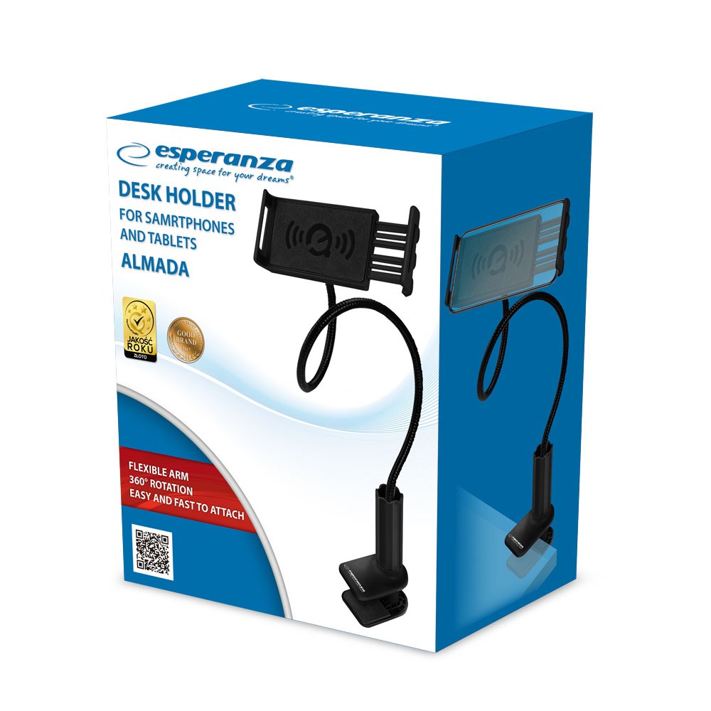 Stolni nosač za telefone/tablete ESPERANZA EMH142 crni-0