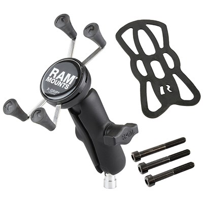 Set za montažu mobitela na stezaljku upravljača motora RAM Mounts X-Grip-1