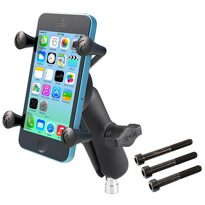 Set za montažu mobitela na stezaljku upravljača motora RAM Mounts X-Grip-0
