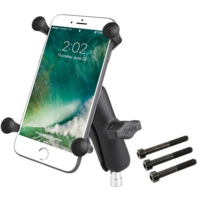 Set za montažu velikog mobitela na stezaljku upravljača motora RAM Mounts X-Grip-0