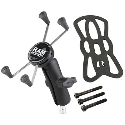 Set za montažu velikog mobitela na stezaljku upravljača motora RAM Mounts X-Grip-1