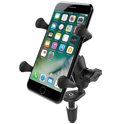 Držač za mobitel s osnovom za vilicu motora RAM Mounts X-Grip-0