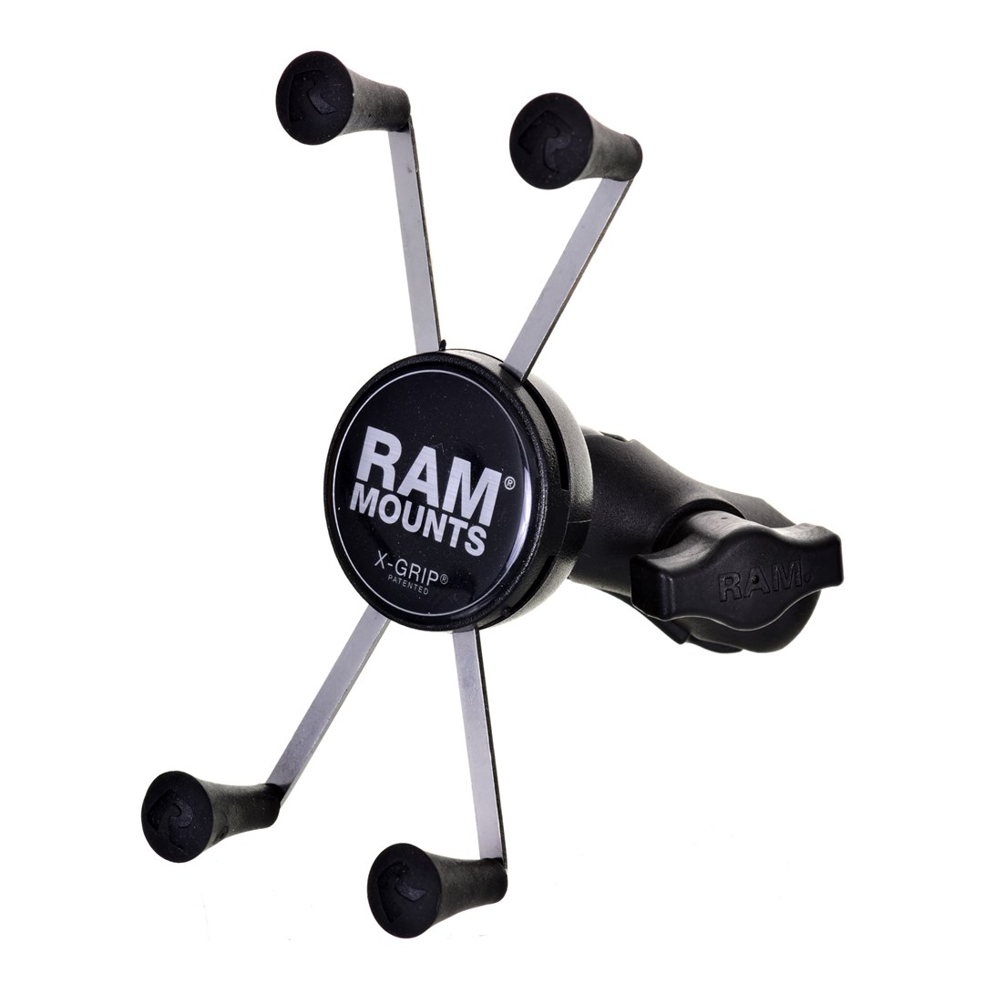 Set za montažu velikog mobitela na vilicu motora RAM Mounts X-Grip-1