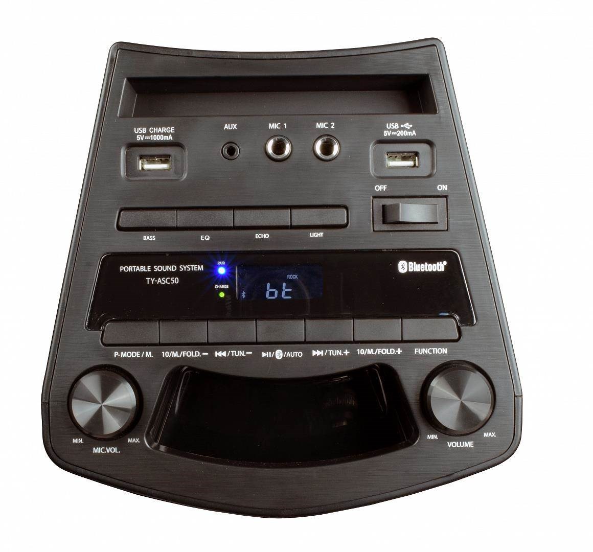 Party zvučnik TOSHIBA TY-ASC51 (50W, Bluetooth, USB, LED osvjetljenje)-3