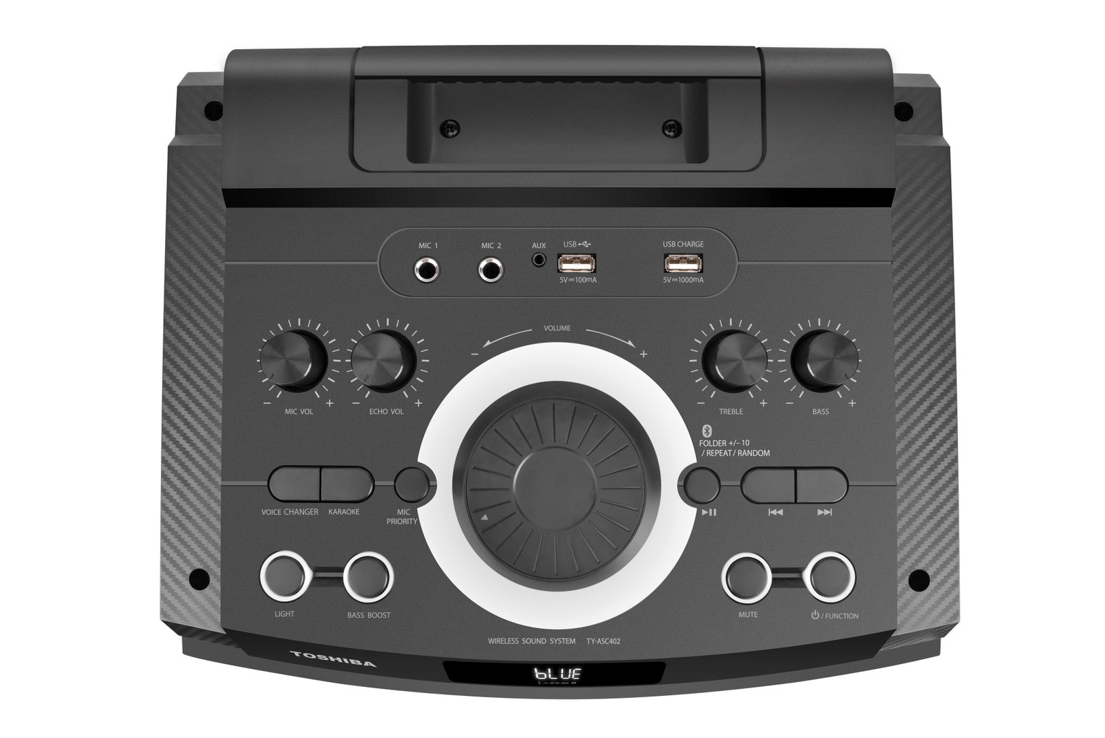 Party zvučnik TOSHIBA TY-ASC402 ( 200W, Bluetooth, mikrofon, USB, LED osvjetljenje)-3