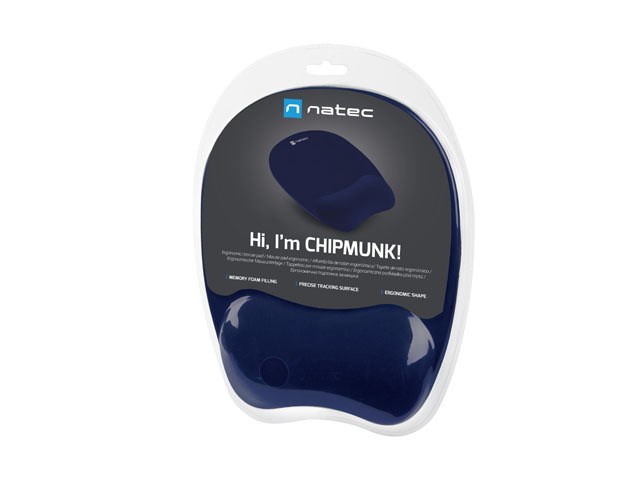 NATEC MOUSE PAD CHIPMUNK NAVY BLUE 230X200MM MEMOR-0