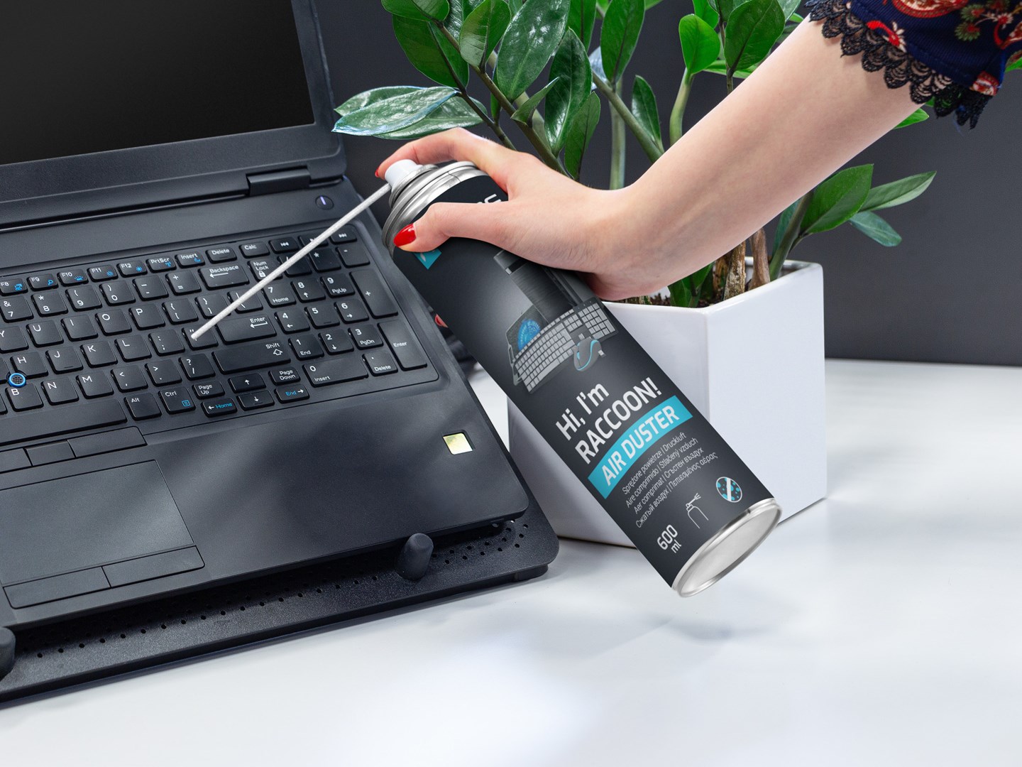 Komprimirani zrak u spreju NATEC Raccoon (600 ml)-0