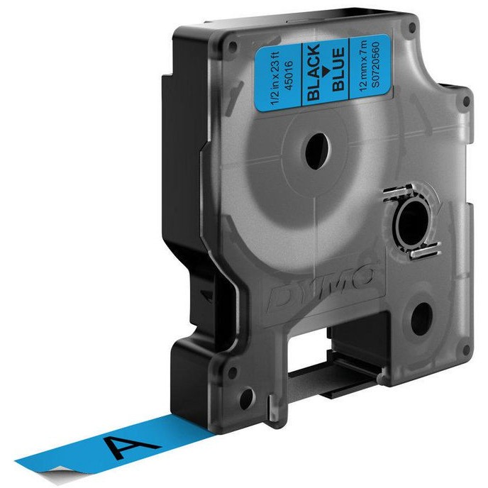 Trakica za izradu naljepnica DYMO D1 Standard crna na plavoj 12 mm
