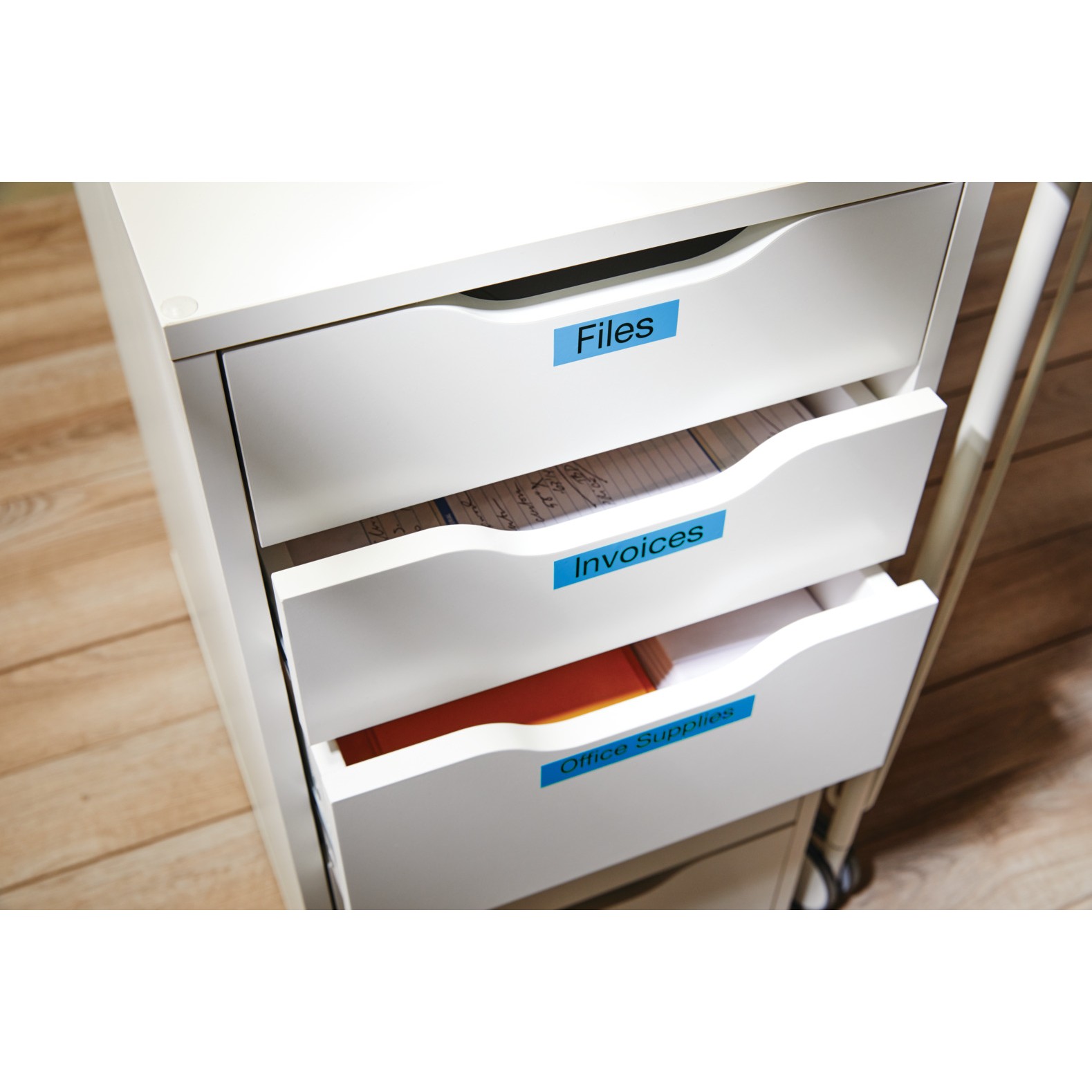 Trakica za izradu naljepnica DYMO D1 Standard crna na plavoj 12 mm-7