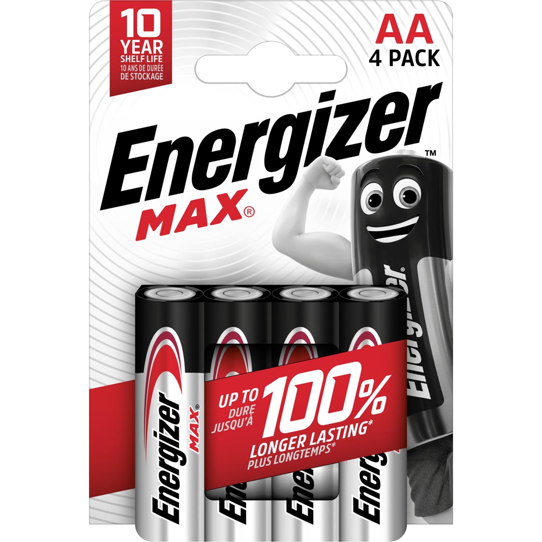Alkalne baterije ENERGIZER MAX AA LR6 (4 komada, eko pakiranje)-1