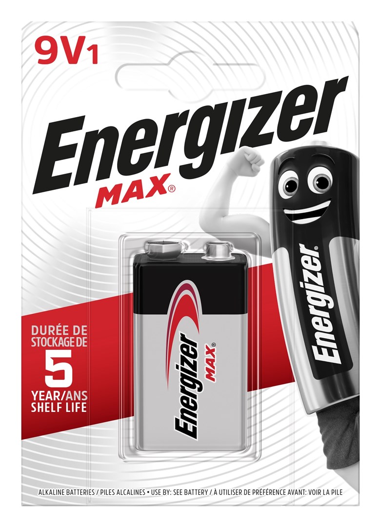 Baterija ENERGIZER Max 9V 6LR61 426660 (eko pakiranje, 1 kom)