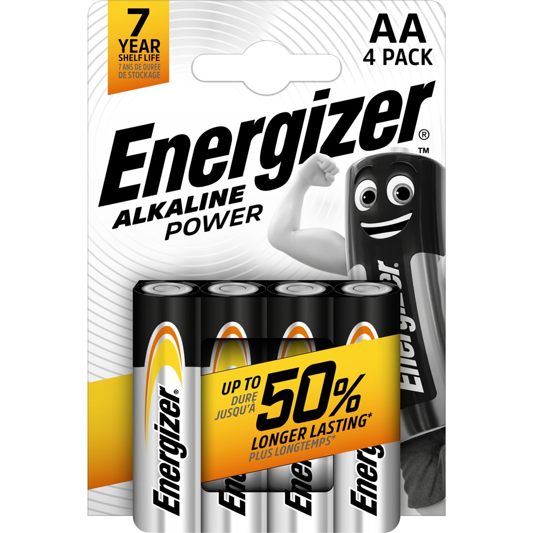 Baterija ENERGIZER ALKALINE POWER AA LR6 (4 komada, blister)-1