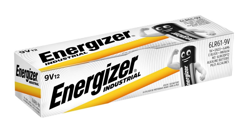 Baterije ENERGIZER INDUSTRIAL PRO 6LR61 9V (12 komada)