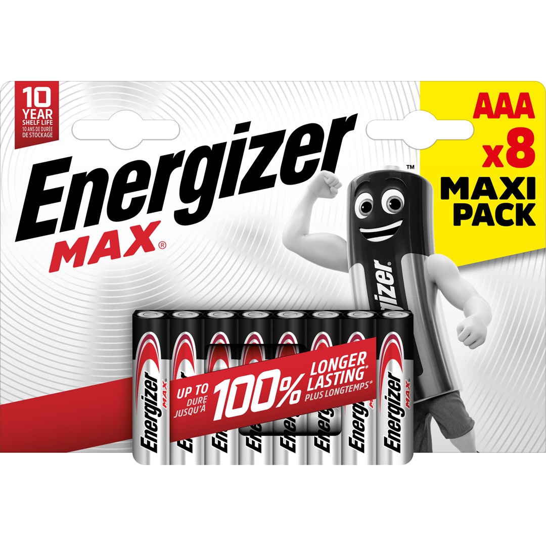 Baterije ENERGIZER MAX AAA LR03 (8 komada, eko)-1