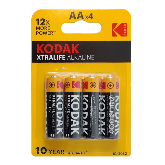 Baterija za kućanstvo Kodak XTRALIFE (alkalna, AA, 4 komada)-0
