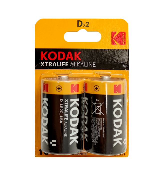 KODAK XTRALIFE ALKALINE D LR20 x2-0