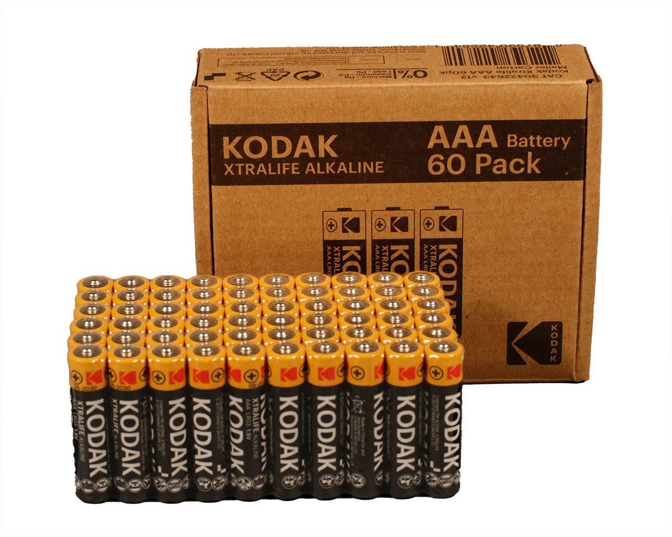 Baterija za kućanstvo Kodak XTRALIFE (alkalna, AAA, 60 komada)-0