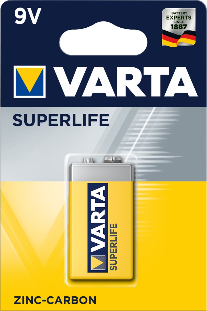 Baterija za jednokratnu upotrebu VARTA Superlife 9V (cink-karbon)-0