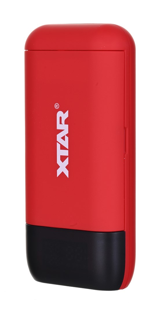 Punjač baterija / power bank XTAR PB2S crveni (za Li-ion 18650 / 20700 / 21700)-1