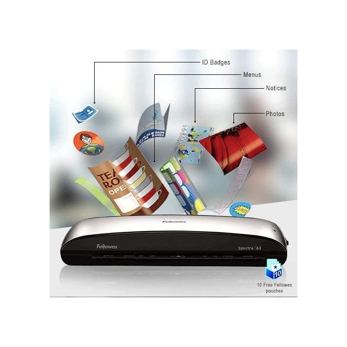 Fellowes Saturn 3i Cold/hot laminator 300 mm/min Black, Silver-2