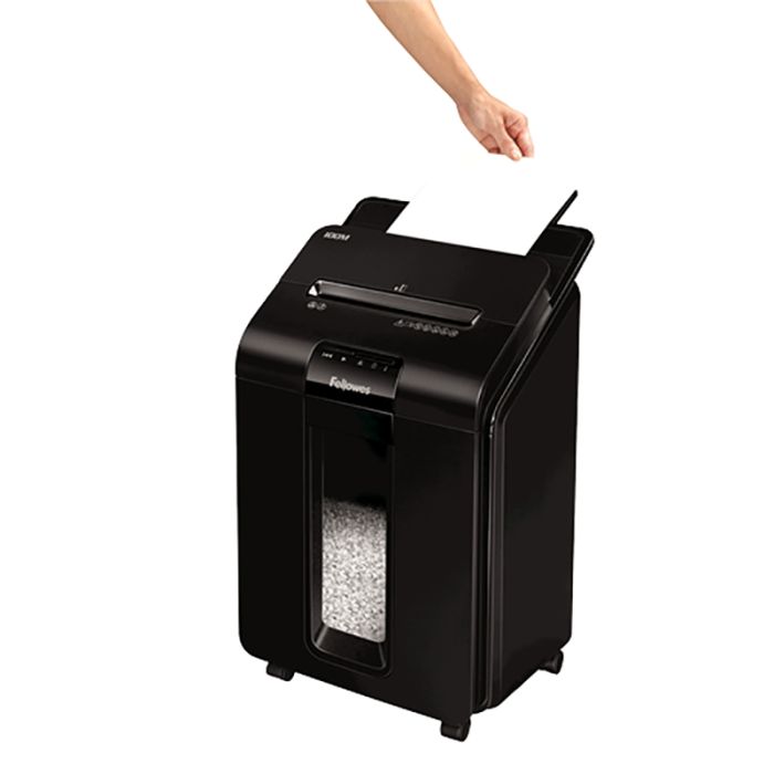 Rezač papira FELLOWES AutoMax 100M (rezanje na čestice, 22 cm) crni-1
