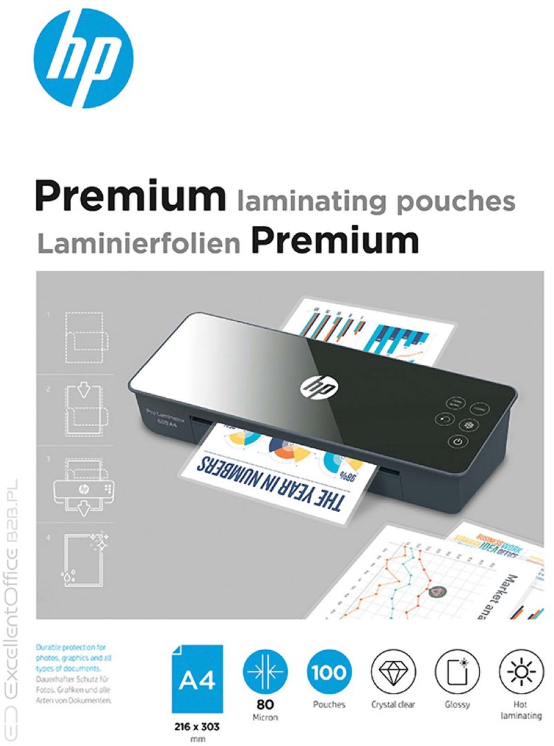 Folija za laminiranje HP Premium (A4, 100 komada)-0