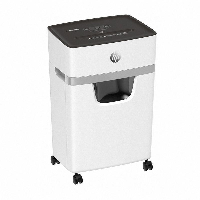 HP ONESHRED 10MC shredder, micro cut, P-5, 10 card, 20l, light grey-0