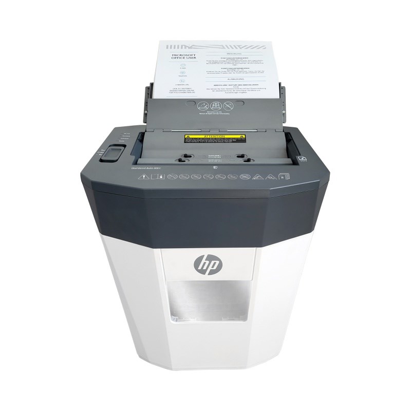 HP ONESHRED Auto 80CC white-gray shredder-3