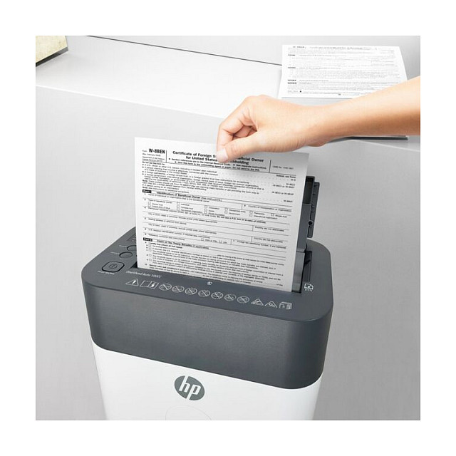 HP ONESHRED Auto 100CC white-gray shredder-8