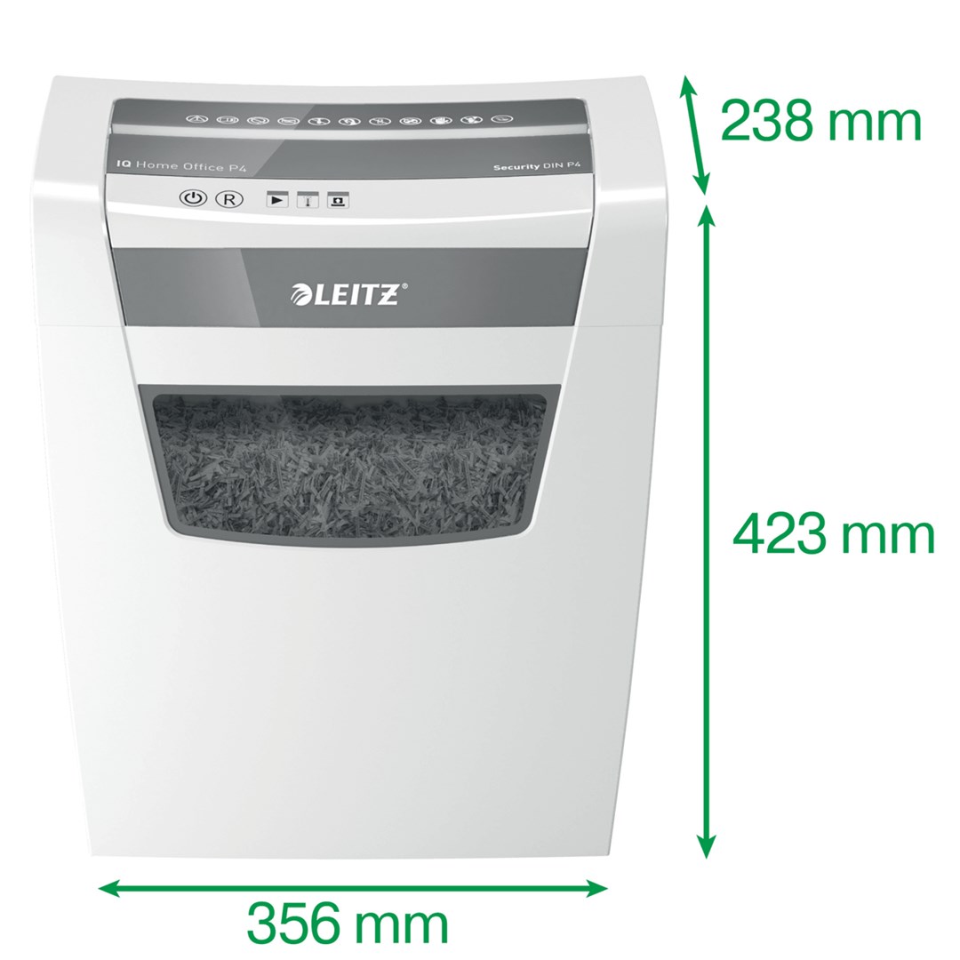 Uništavač papira LEITZ IQ Home Office P-4 particle-cut 22 cm bijeli-3