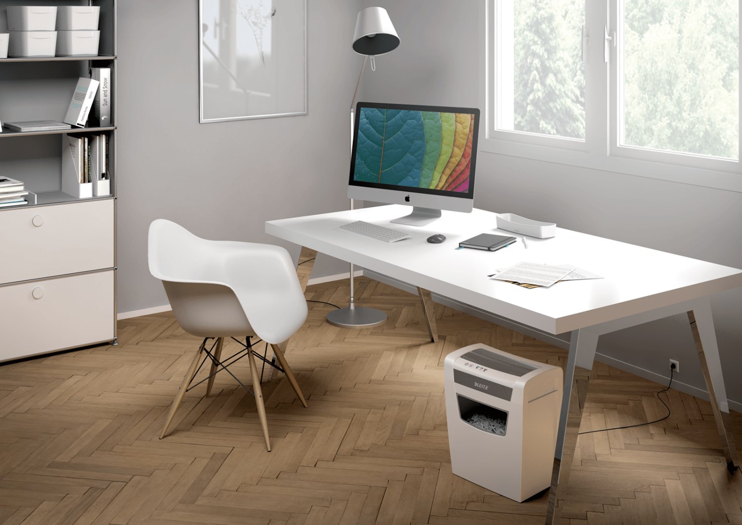 Uništavač papira LEITZ IQ Home Office P-4 particle-cut 22 cm bijeli-7
