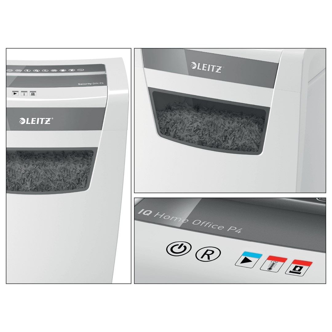 Uništavač papira LEITZ IQ Home Office P-4 particle-cut 22 cm bijeli-5