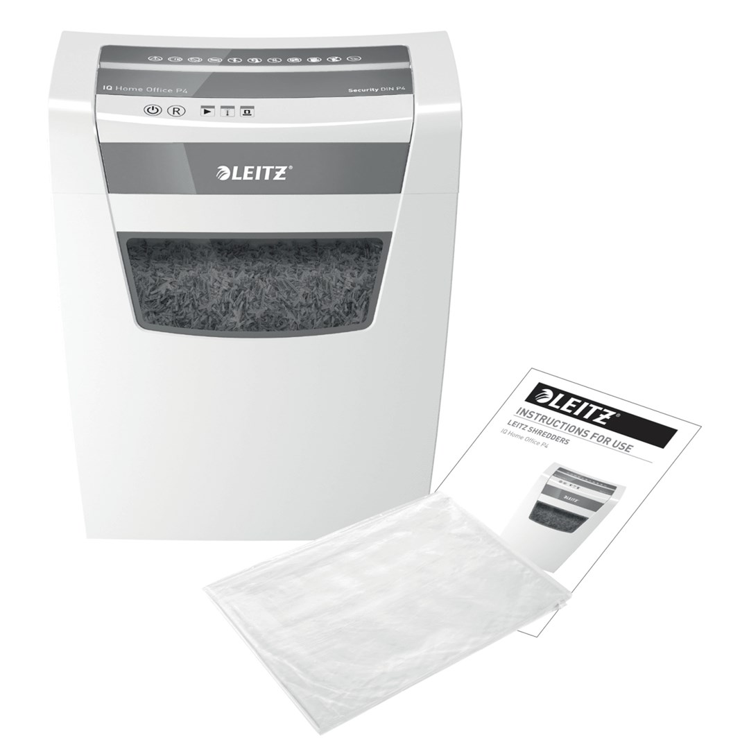 Uništavač papira LEITZ IQ Home Office P-4 particle-cut 22 cm bijeli-6