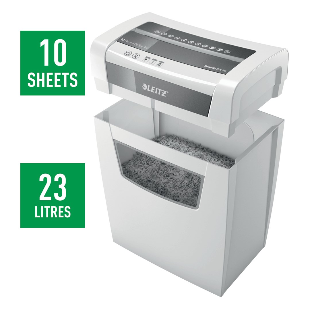 Uništavač papira LEITZ IQ Home Office P-4 particle-cut 22 cm bijeli-4