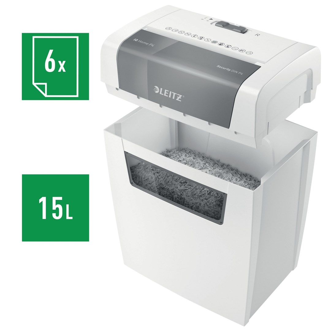 Rezač papira LEITZ IQ Home (P4, 6 listova, 15 l koš)-5
