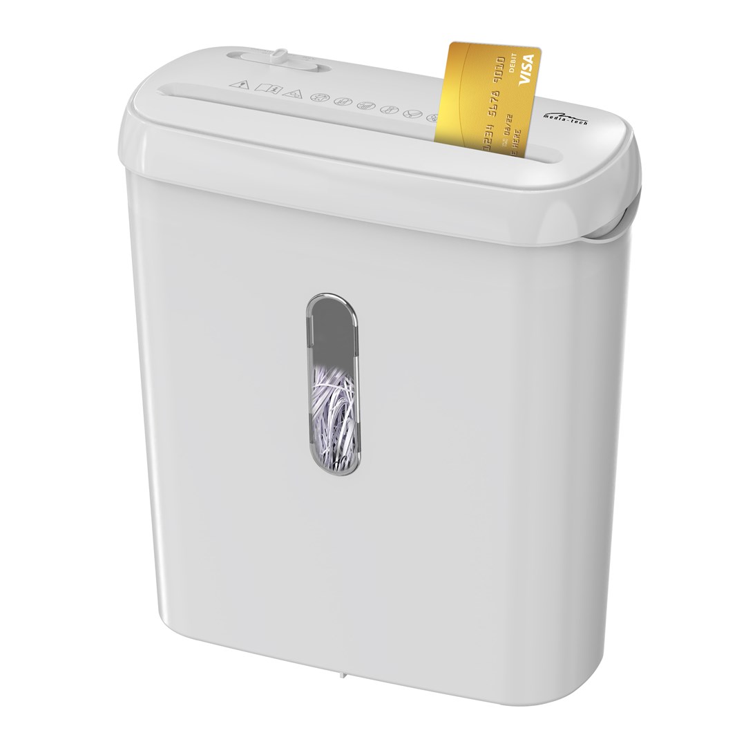 WHITE SHREDDER MT223 document and credit card shredder-2