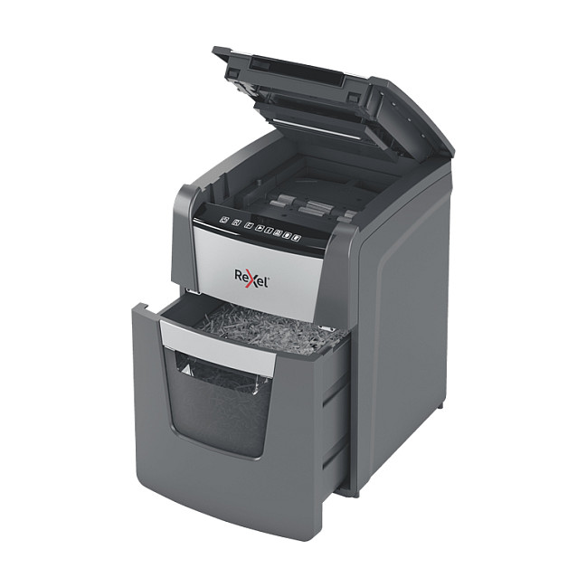 Automatski uništavač papira Rexel AutoFeed+ 100X (P-4, rezanje na konfete 4x28mm, 100 listova, 34 litre)-3