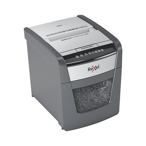 Rezač papira REXEL Optimum AutoFeed+ 50X (križno rezanje, 55 dB, 22 cm) crna, siva-2