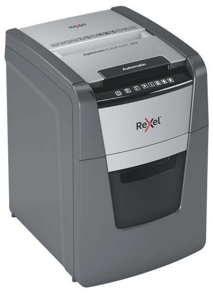 Rezač papira REXEL AutoFeed+ 90X (križno rezanje, 55 dB) crna, siva-2